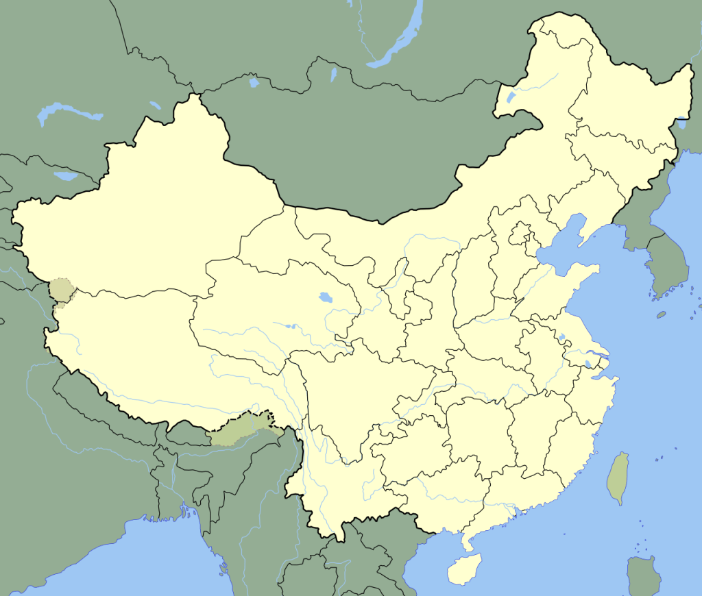 A map of China